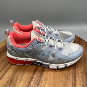 Asics Glacier Gel Quantum 180 Shoes Womens Size 8 Blue Pink Running Comfort Walk